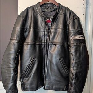 Motorcycle Leather Jacket Cafe Racer-Sport